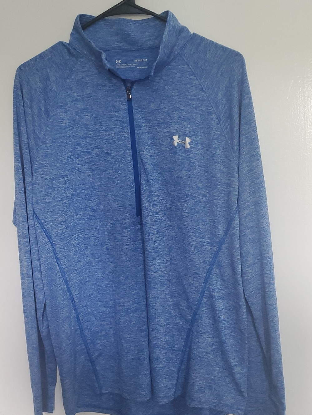 Under Armour Blue Heather Half-Zip Performance Pullover